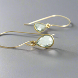 Turin Blue Topaz Bezeled Earrings