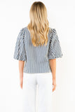 THML Eilijah Stripe Button Down  Top