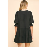 Rowan V Neck Tiered Mini PINCH Dress