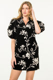 Myra Chenille Puff Sleeve THML Dress