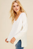 Isa Soft V Neck Knit PINCH Sweater