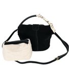 Akal Black Suede Small BC Bag with Scarf