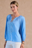 Shiloh Round Neck Current Air Blouse