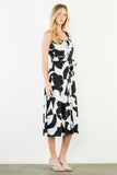 THML Mila Geometric Pattern with Tie Waist Dress