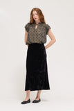 Florence Grade and Gather Floral Ruffle Sleeve Blouse