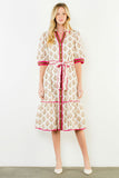 THML Jodie Floral Collared Long Dress
