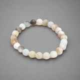 Lila Amazonite Stacking Beaded Bracelet