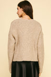 Tracie Dimond Texture Knit PINCH Sweater