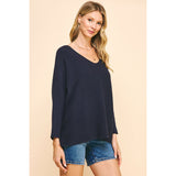 Emily Soft V Neck Knit PINCH Sweater