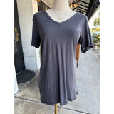 Malibu Charcoal V Neck T-Shirt