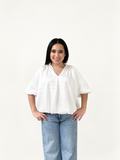 THML Katlyn Satin Collared  Top