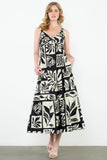 Olivia Print Maxi THML Dress