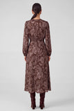 Brooklynn Long Sleeve Printed Maxi Current Air Dress