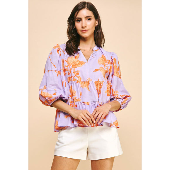 Beverly Tiered Pinch Blouse