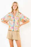 THML Jordan Loose Fit Print Top