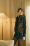 Agnes Leopard Fur Skies are Blue Vest