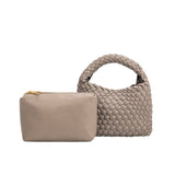 Sylvie Recycled Vegan Handle bag in Taupe