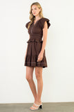 Gwen Short Sleeve V-Neck THML Dress