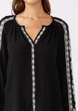 Lovestitch Lana Embroidered Long Sleeve Top