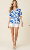 PINCH Becky Floral Puff Sleeve Blouse
