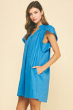 PINCH Kate Ruffle Detailed Mini Tunic Dress