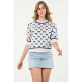 Valerie Short Sleeve Knit THML Top