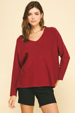 Lori Soft V Neck Knit PINCH Sweater