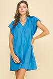 PINCH Kate Ruffle Detailed Mini Tunic Dress