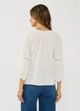 Lovestitch Kiana Embroidered and Lace Trim Top