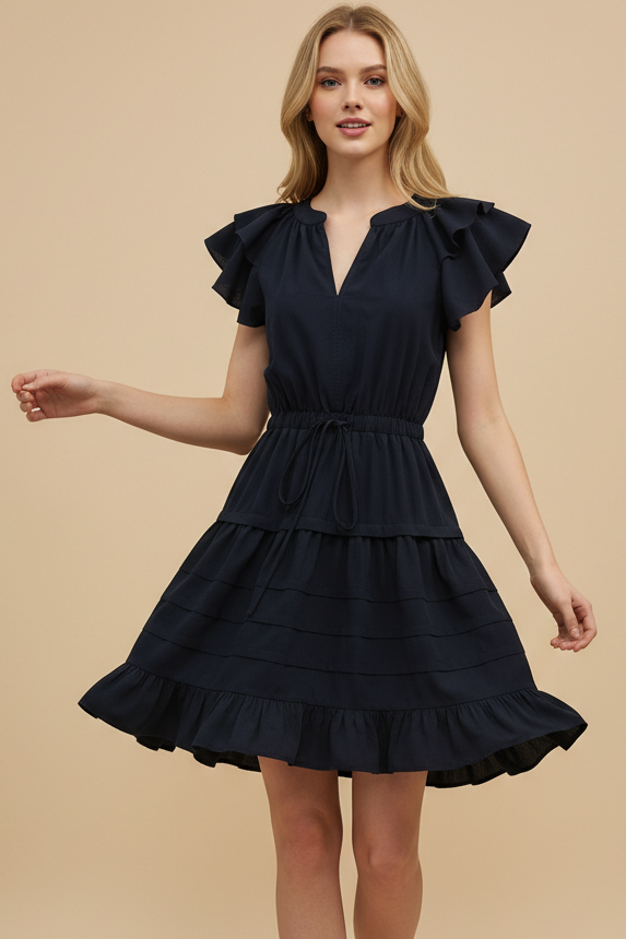PINCH Isla Flutter Sleeve Mini Dress – Fig Tree Jewelry & Accessories