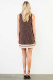 Edith Sleeveless Leopard Suede THML Dress