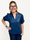THML Brigitte Soft Leather Top