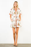 THML Sabrina Short Sleeve Floral Pattern Dress