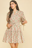 PINCH Robin Floral Print Mini Dress