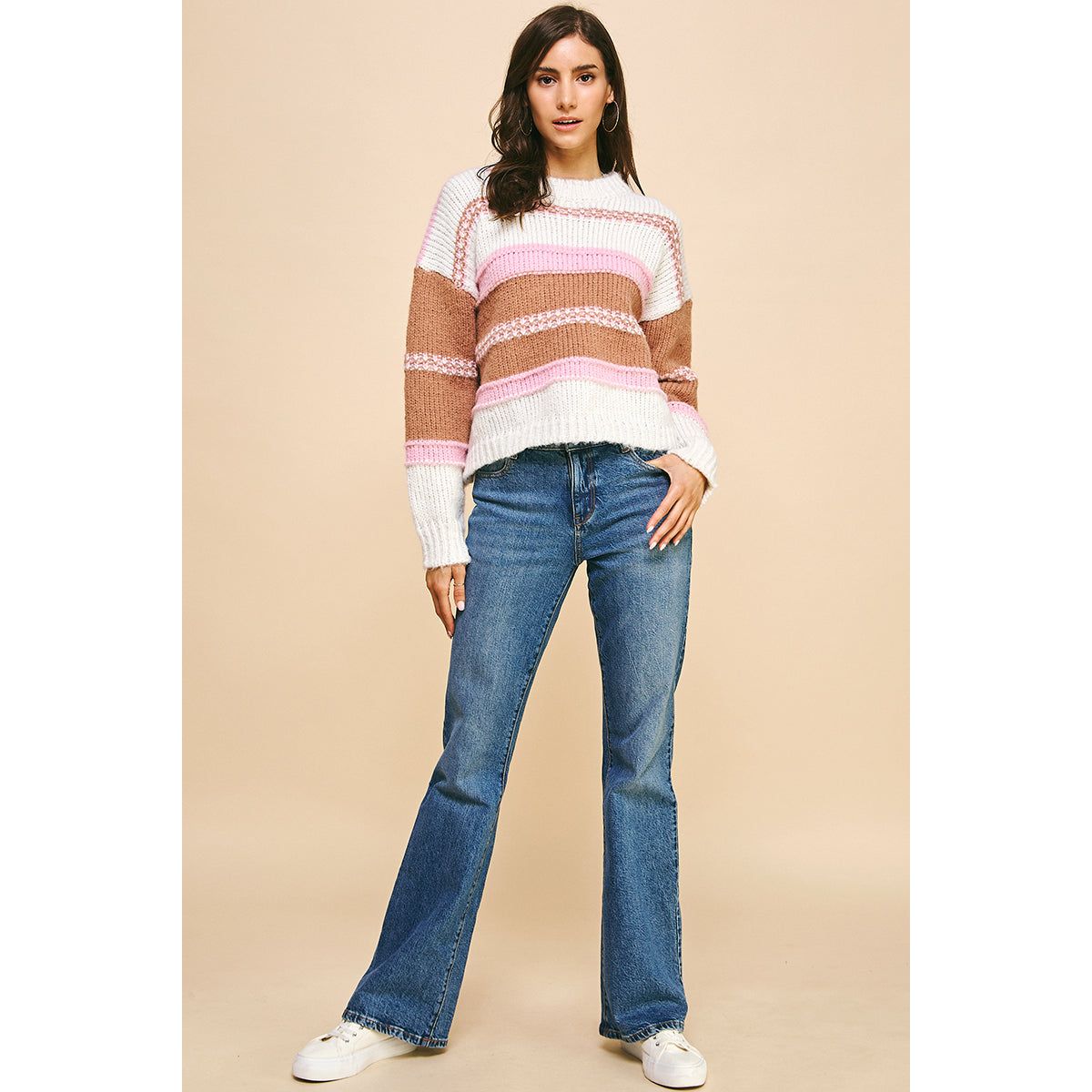 Gemma Multi Color Stripe PINCH Sweater SALE – Fig Tree Jewelry