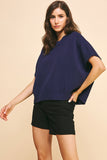 Patricia Dropped Shoulder PINCH Sweater Top