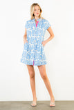 THML Ezra Short Sleeve Pattern Detail Dress