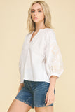 PINCH Shirley Floral Embroidered Blouse Top