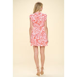 Lyra Floral Print Buttondown Mini PINCH Dress