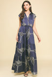 Ailany Print Tiered Maxi PINCH Dress
