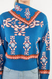 Yanya Long Sleeve Print THML Sweater