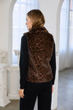 Agnes Leopard Fur Skies are Blue Vest