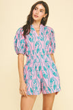 PINCH Nelly Botanical Print Blouse Top