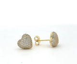 Isabella Heart Stud Earrings