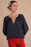 Tanya Round Neck Current Air Blouse