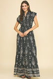 Adalynn Print Tiered Maxi PINCH Dress