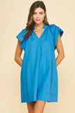 PINCH Kate Ruffle Detailed Mini Tunic Dress