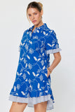 Ilena Floral Embroidered Mini Current Air Dress
