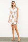 THML Vianney Flutter Sleeve Floral Dress