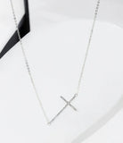 Abigail CZ Cross Necklace